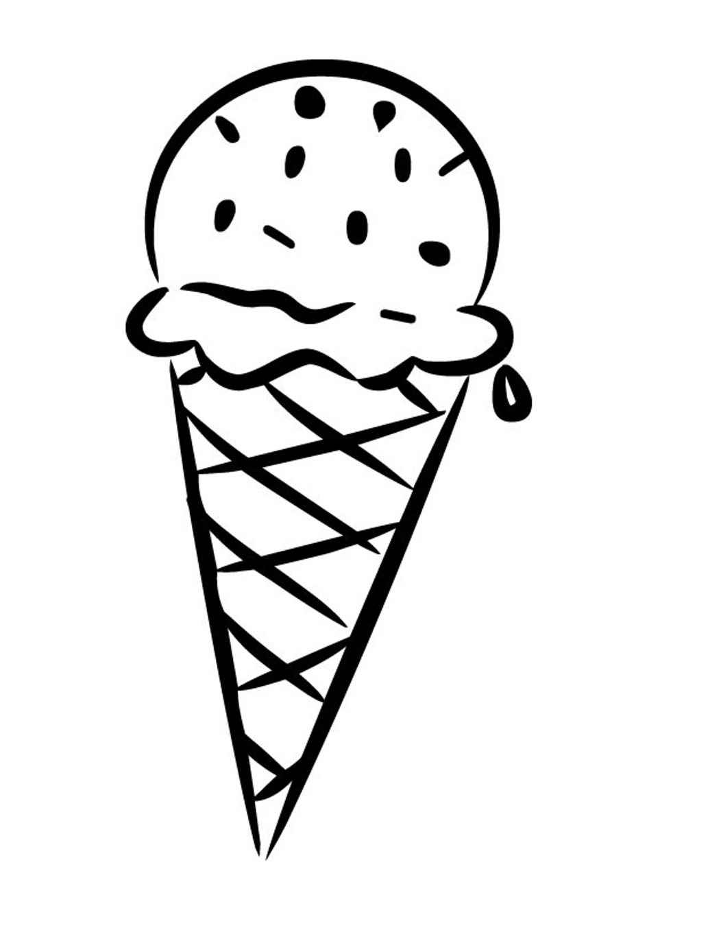 1052x1353 Icecream Cone Coloring Pages