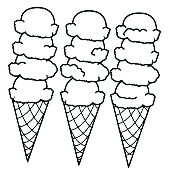 600x608 Snow Cone Coloring Page Ice Cream Cone Coloring Template As Well