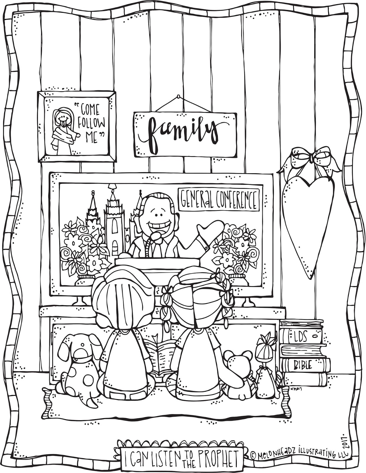 1238x1600 Melonheadz Lds Illustrating Lds General Conference Coloring Page