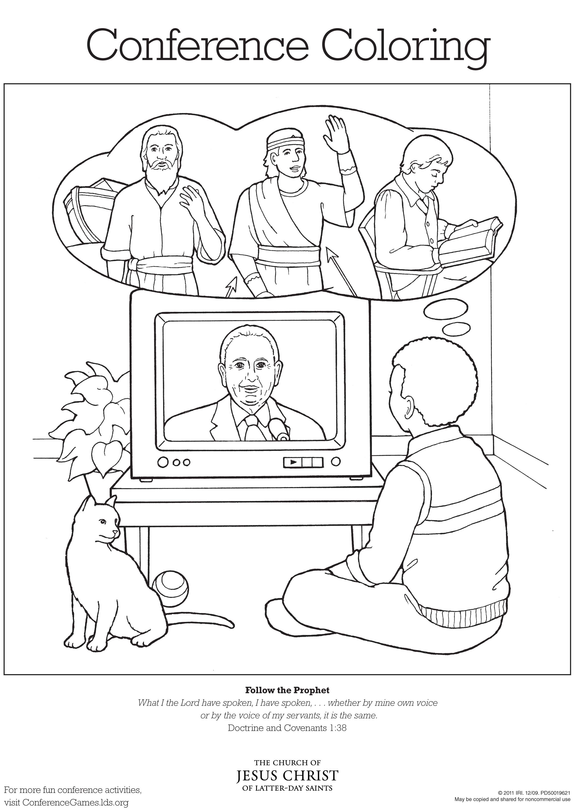 2324x3221 Conference Coloring Page 1 Lds Lesson Ideas