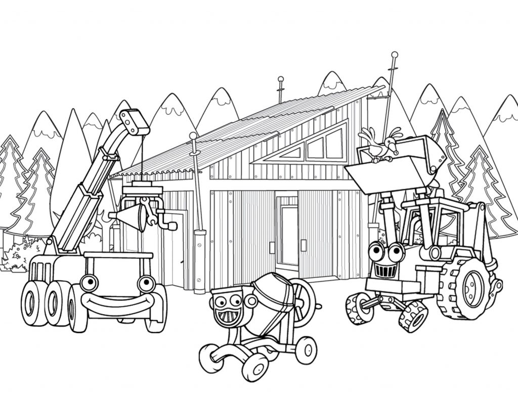1024x791 Construction Coloring Pages