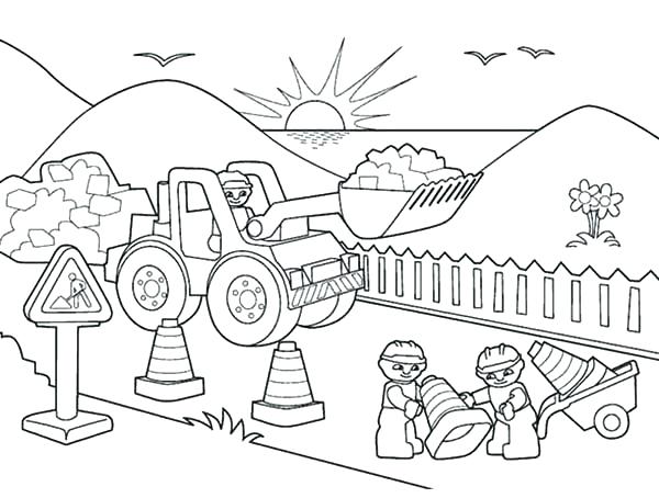 Construction Crane Coloring Page at GetColorings.com | Free printable ...