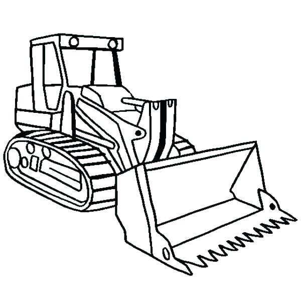 600x600 Bulldozer Coloring Pages Construction Equipment Coloring Pages