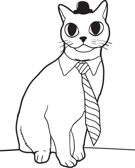 Cat In The Hat Coloring Pages 563x700 Cat In The Hat Coloring Pages