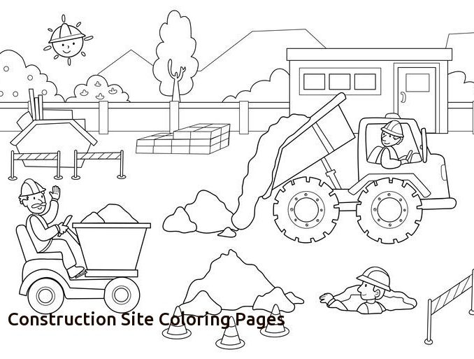 Construction Site Coloring Pages Free Coloring Page 678x513 Construction Site Coloring Pages Free Coloring Page