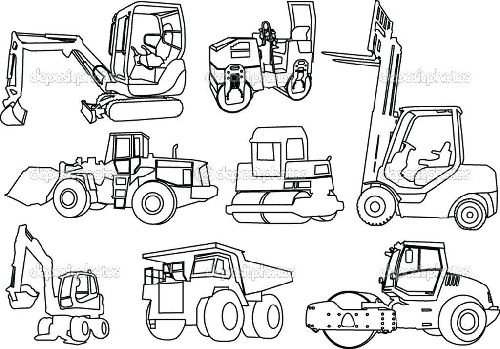 Free Printable Construction Vehicle Coloring Pages Coloring Page 1024x714 Free Printable Construction Vehicle Coloring Pages Coloring Page