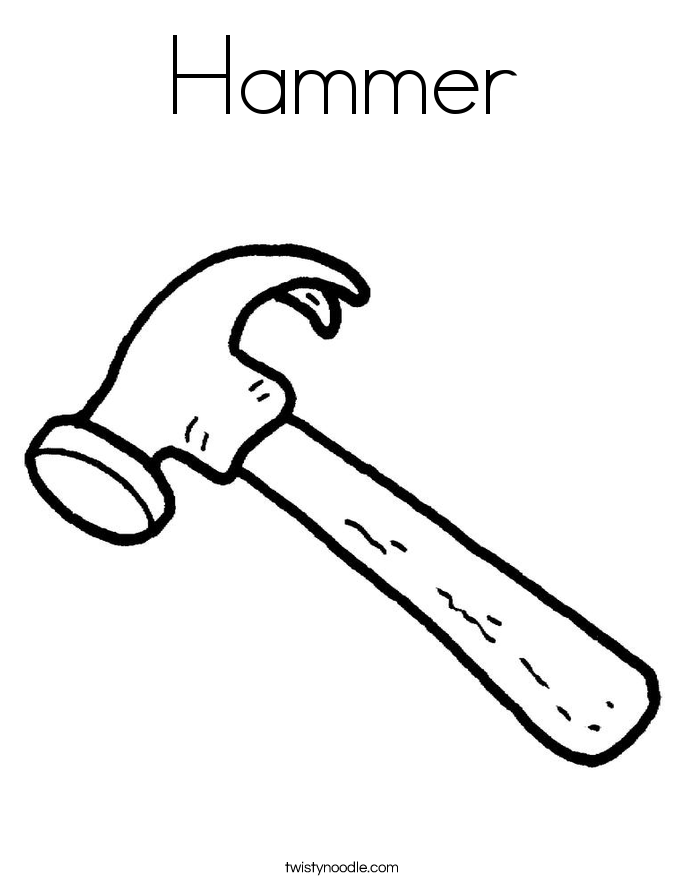 Hammer Coloring Page 685x886 Hammer Coloring Page