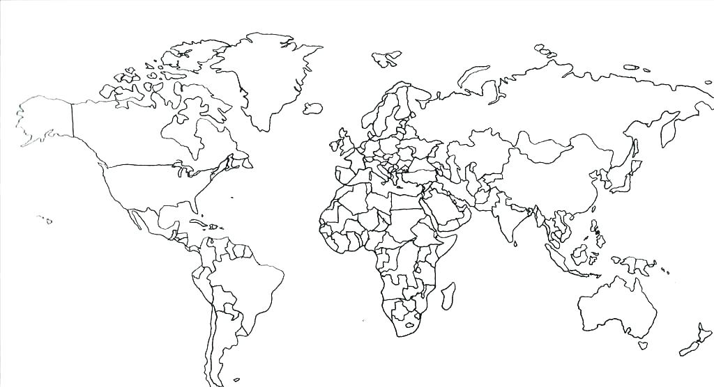 Continents Coloring Page Continents Coloring Page World Map 1024x556 Continents Coloring Page Continents Coloring Page World Map