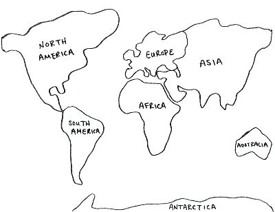 Printable Continents To Cut Out As Well As Continent Coloring 400x308 Printable Continents To Cut Out As Well As Continent Coloring