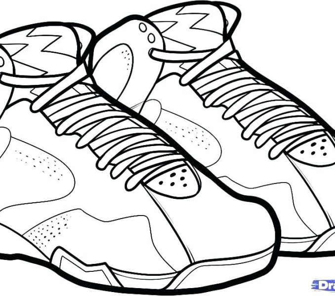 Converse Shoe Coloring Page at GetColorings.com | Free printable ...