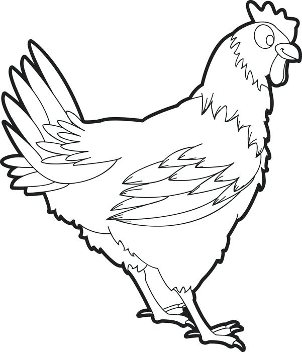 Free Printable Chicken Coloring Page For Kids Printable Chicken 601x700 Free Printable Chicken Coloring Page For Kids Printable Chicken