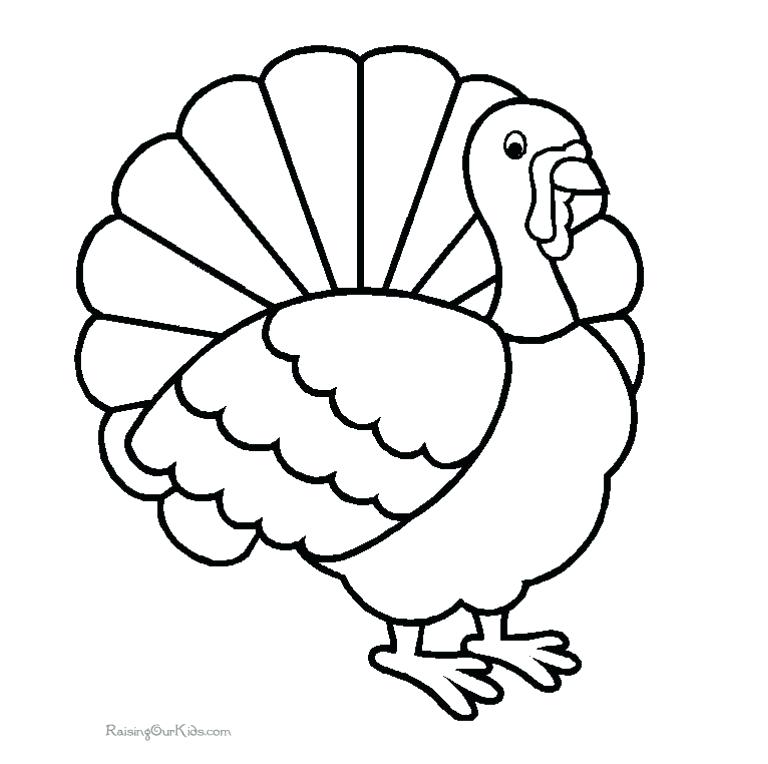768x764 Turkey Coloring Pics Turkey Coloring Pages Online Brexitbook.club