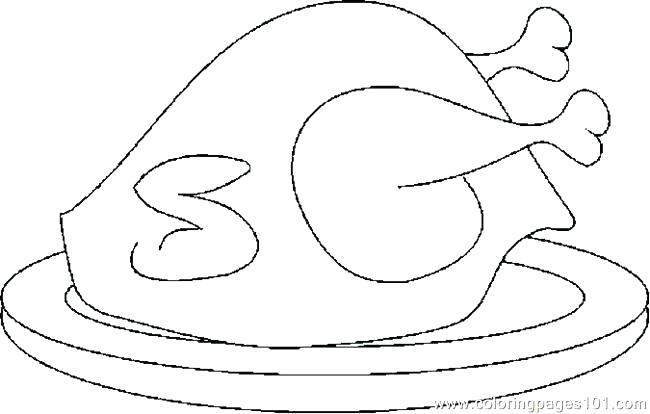 650x414 Cooked Turkey Coloring Pages