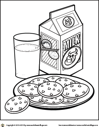 331x423 Santa Milk And Cookies Coloring Pages