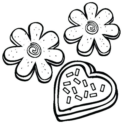 500x510 Cookie Coloring Page Cookie Jar Coloring Page