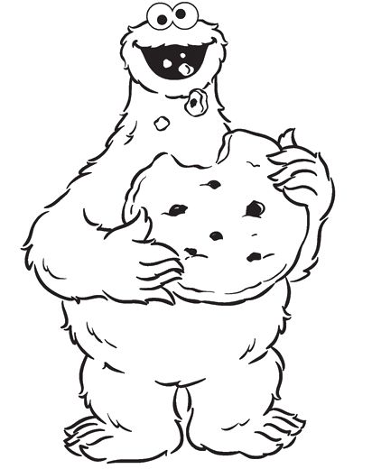 Cookie Monster Coloring Page