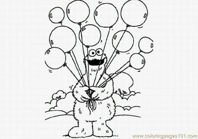 650x457 Cookie Monster Coloring Pages