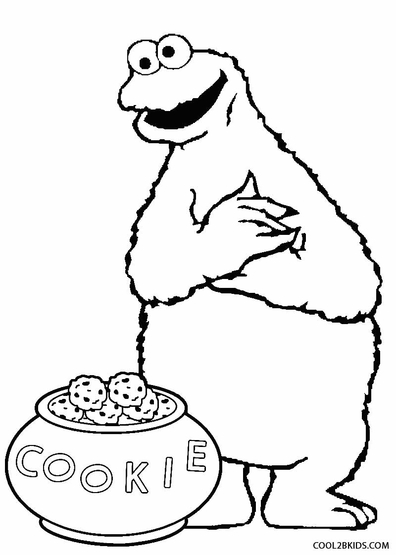 800x1120 Printable Cookie Monster Coloring Pages For Kids Cool2bkids