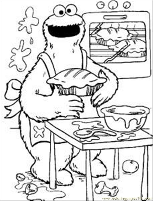 650x855 Cookie Monste13 Coloring Page
