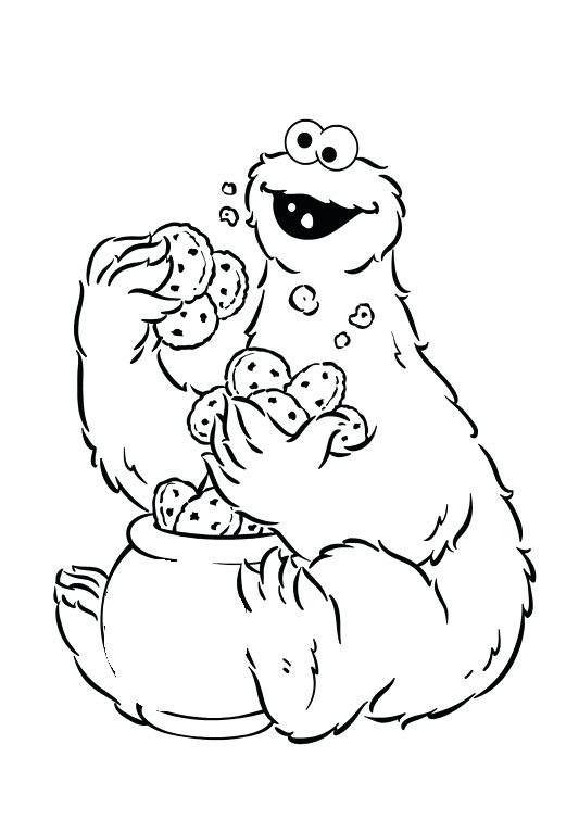 533x755 Cookie Monster Coloring Page Cookie Monster Holding A Lot Of Cake