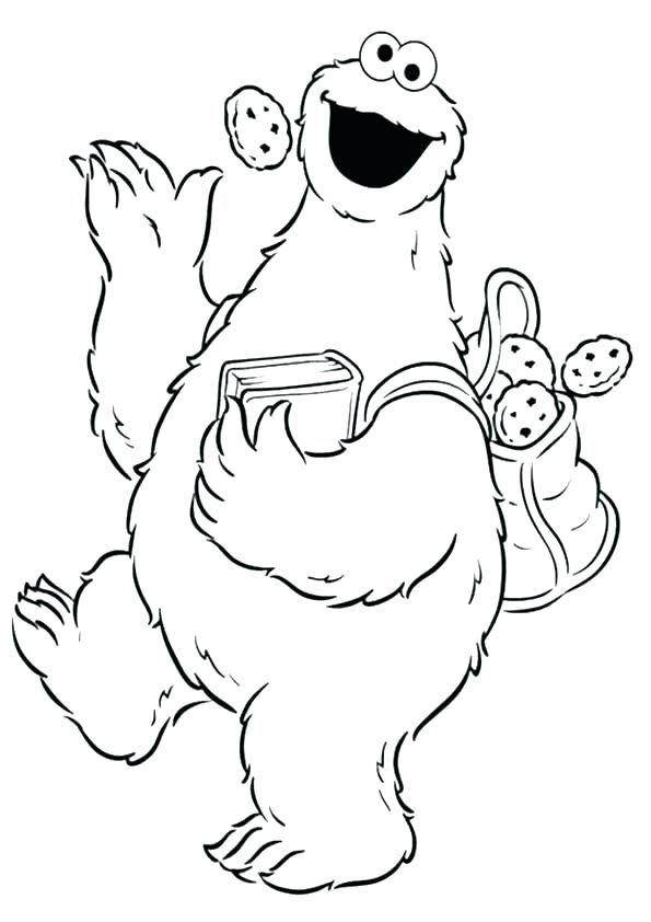 595x842 Cookie Monster Coloring Pages Monsters Coloring Pages Unique