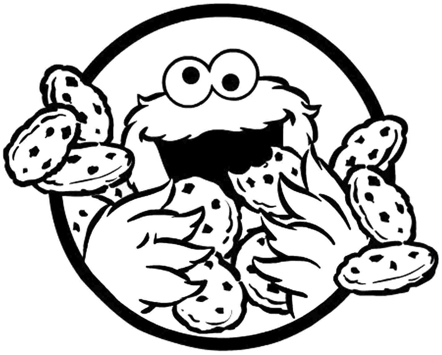 1425x1146 Cookie Monster Birthday Coloring Pages Cookie Monster Face