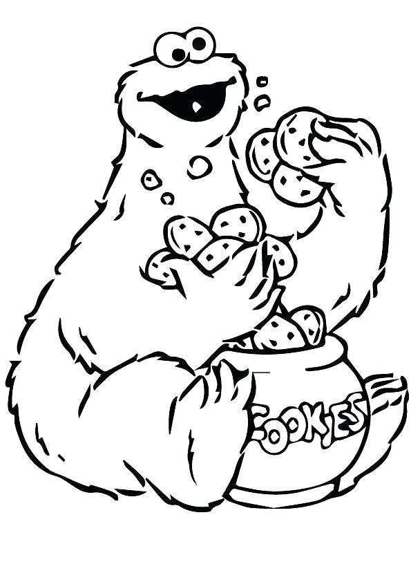 595x842 C Is For Cookie Coloring Page Oloring Cookie Monster Face Coloring