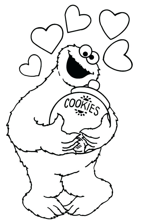 564x890 Cookies Coloring Pages Cookie Monster Coloring Sheets Milk