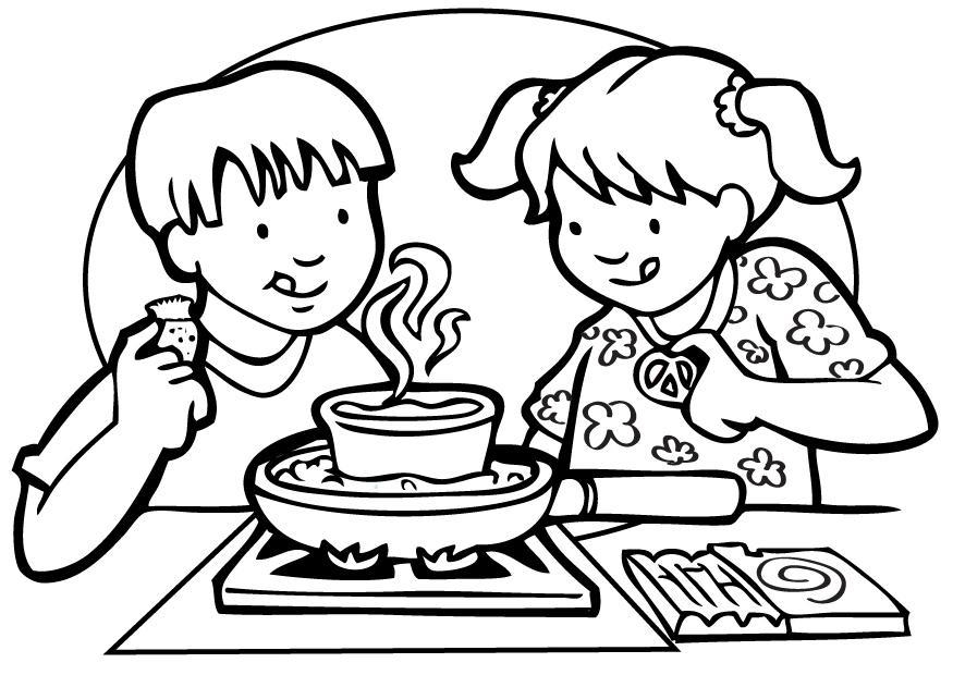 875x620 Cooking Coloring Pages Coloring Page Cooking Img 7141