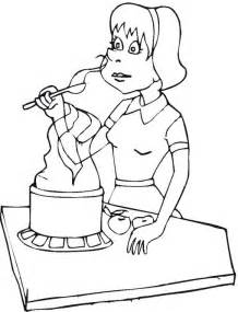 218x285 Mom Cooking Coloring Page Free Printable Banana Split Paper