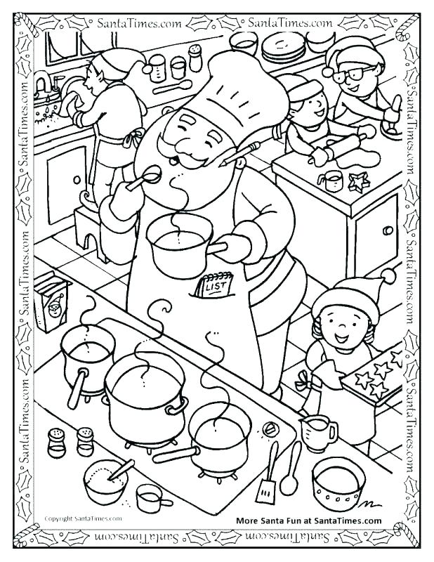 618x800 Cooking Coloring Page