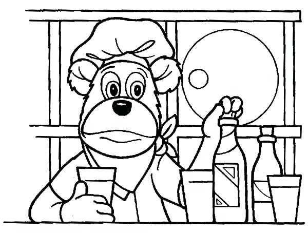 600x454 Kitchen Coloring Pages The In The Kitchen Coloring Pages Kitchen