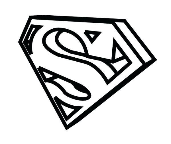 3d Coloring Pages Superman Logo Coloring Pages For Kids Print 600x507 3d Coloring Pages Superman Logo Coloring Pages For Kids Print