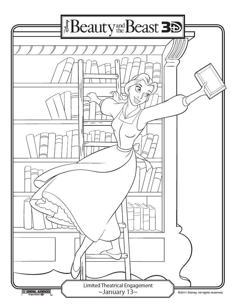 Beauty Amp The Beast 3d Coloring Pages Beast, 3d And Coloring Books 759x980 Beauty Amp The Beast 3d Coloring Pages Beast, 3d And Coloring Books