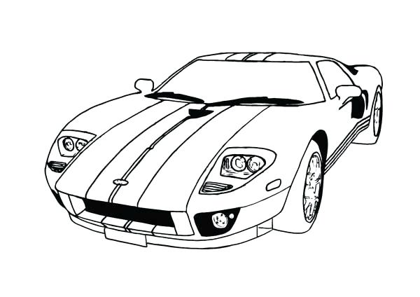 600x424 Cool Free Race Car Coloring Pages Mesmerizing Cool Car Coloring