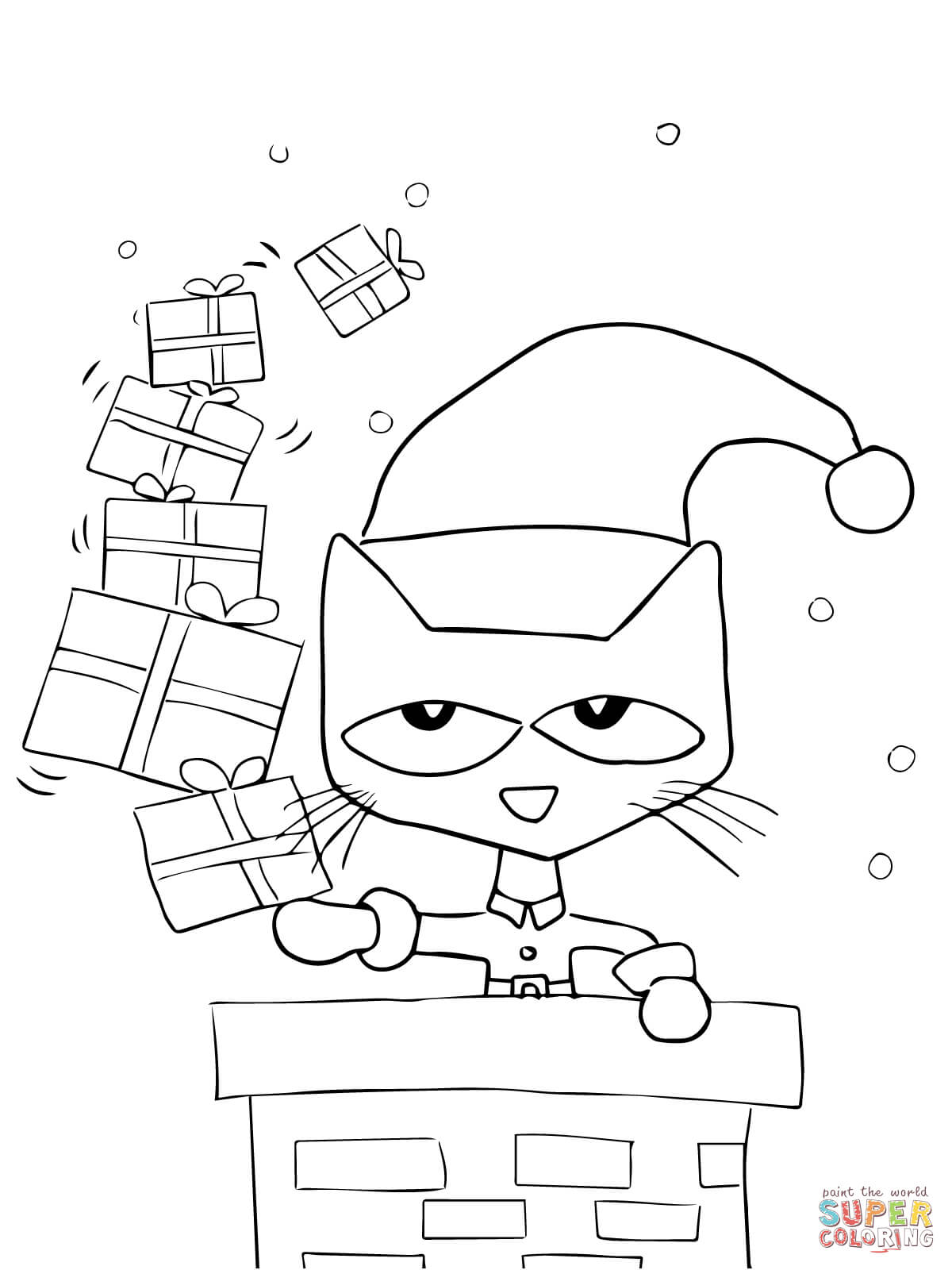 Pete The Cat Coloring Pages For Christmas 1200x1600 Pete The Cat Coloring Pages For Christmas