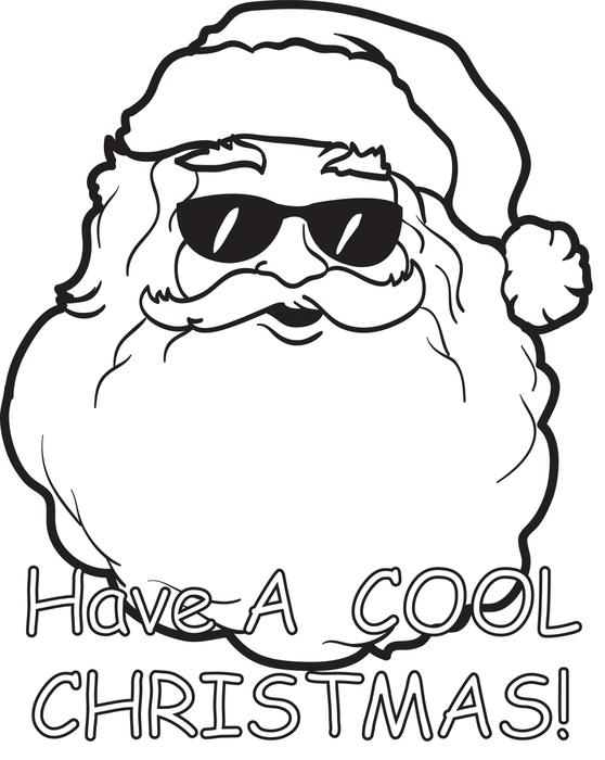 Cool Christmas Coloring Pages Free Printable Santa Claus Coloring 558x700 Cool Christmas Coloring Pages Free Printable Santa Claus Coloring