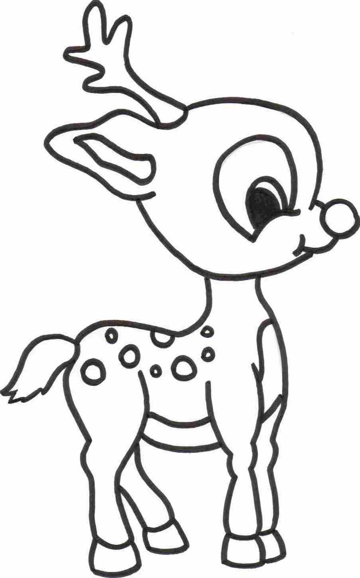 Christmas Coloring Pages Baby Reindeer 736x1181 Christmas Coloring Pages Baby Reindeer