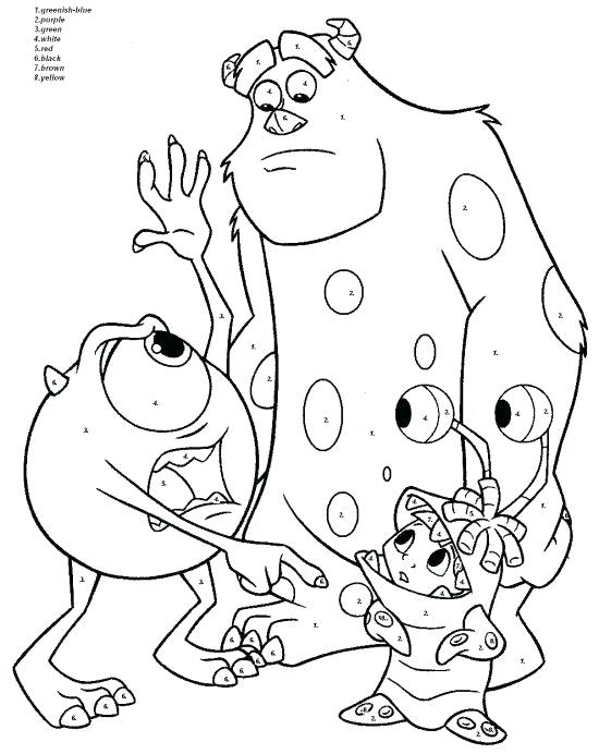 550x692 Numbers Coloring Pages