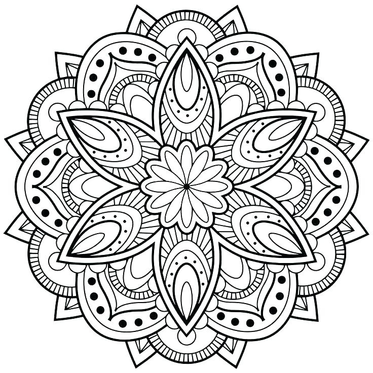 736x736 Mandala Coloring Pages