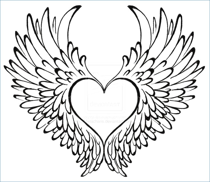 Two Loving Hearts Coloring Page 736x637 Two Loving Hearts Coloring Page