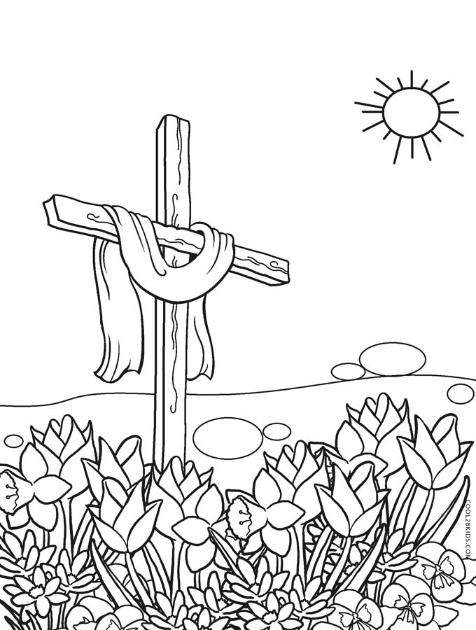 680x900 Easter Cross Coloring Pages Get Bubbles