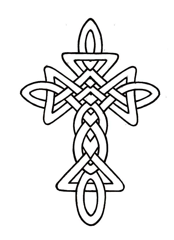 600x828 Morphed Celtic Cross Coloring Pages Best Place To Color Cruz