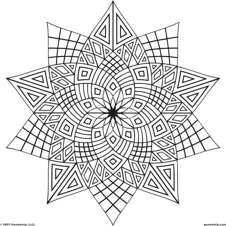 Images Of Printable Hard Geometric Coloring Pages Geometric Shapes 736x736 Images Of Printable Hard Geometric Coloring Pages Geometric Shapes