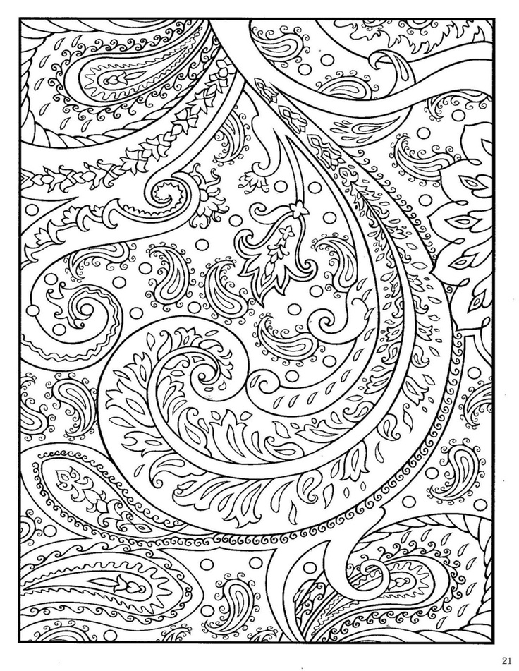 736x951 Paisley Designs Coloring Book Printable Coloring Pages Just Me