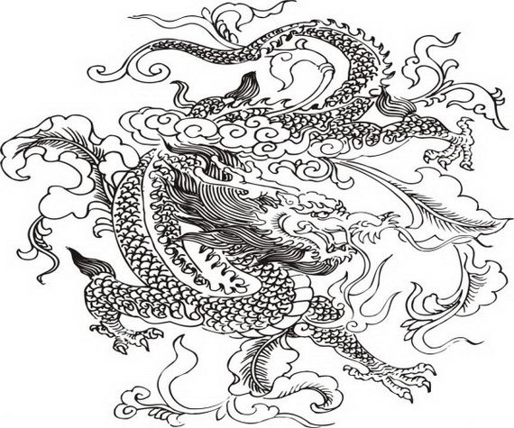 570x475 Chinese Dragon Boat Festival Coloring Pages Chinese Dragon