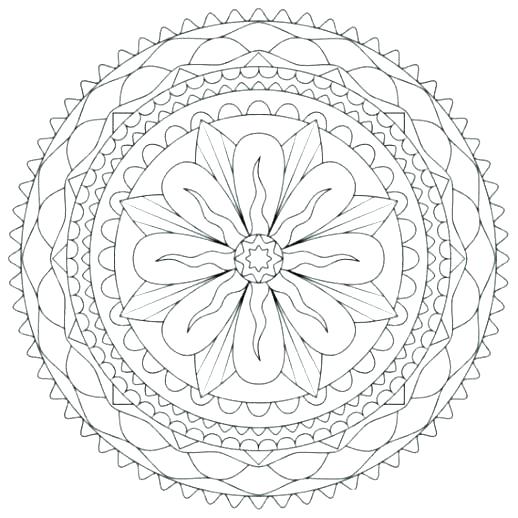 518x518 Lotus Flower Coloring Page Flower Mandala Coloring Pages Mandala
