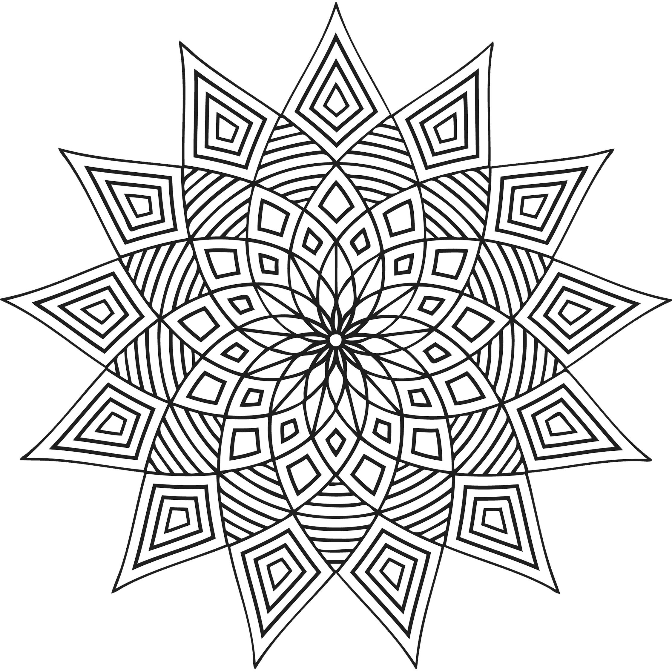 Free Printable Geometric Coloring Pages For Kids To Print Of Cool 2250x2250 Free Printable Geometric Coloring Pages For Kids To Print Of Cool