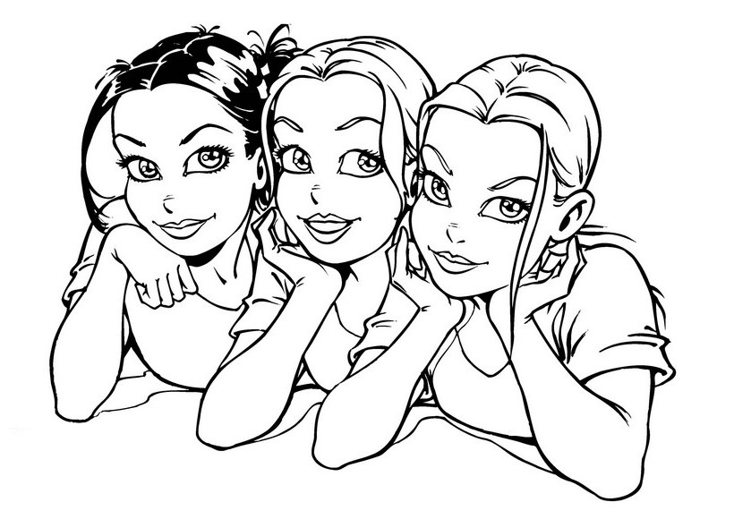 Colouring Page Of Spectacular Girl Coloring Pages 820x580 Colouring Page Of Spectacular Girl Coloring Pages