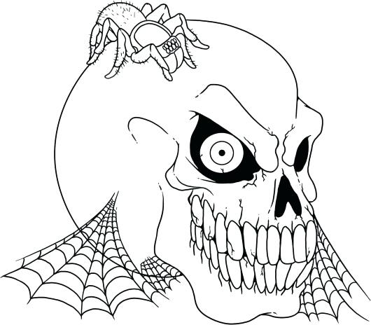 Halloween Coloring Pages Scary Spooky Halloween Coloring Pages 530x464 Halloween Coloring Pages Scary Spooky Halloween Coloring Pages
